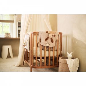 Panier de rangement 35 x 30 cm cloudy rib milky coffee Jollein