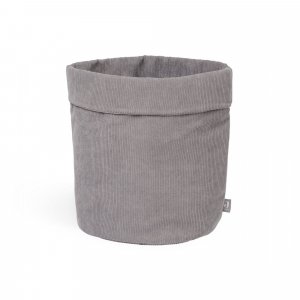 Panier de rangement corduroy storm grey Jollein