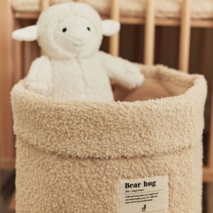 Panier de rangement 35x30 cm bouclette naturel Jollein