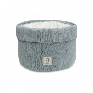 Panier de rangement cosy knit sea green Jollein