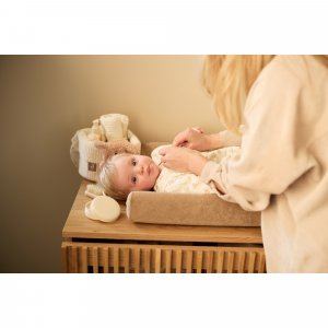 Panier de rangement 14 x 18 cm cloudy rib oatmeal Jollein