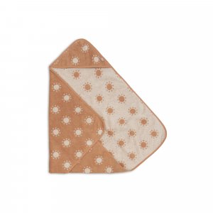 Cape de bain bébé éponge 75x75 cm jacquard sun Jollein