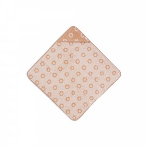 Cape de bain bébé éponge 75x75 cm jacquard flower Jollein