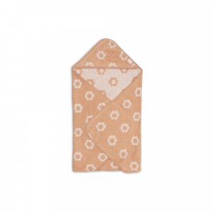 Cape de bain bébé éponge 75x75 cm jacquard flower Jollein