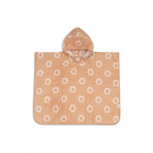 Poncho de bain éponge jacquard réversible 1-3 ans flower Jollein