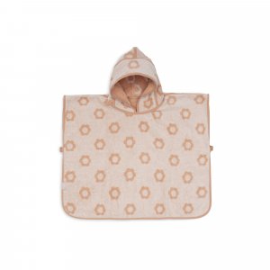 Poncho de bain éponge jacquard réversible 1-3 ans flower Jollein