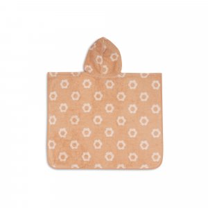 Poncho de bain éponge jacquard réversible 1-3 ans flower Jollein