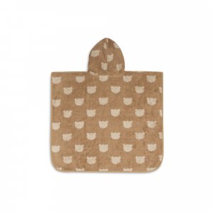 Poncho de bain éponge jacquard réversible 1-3 ans teddy bear Jollein