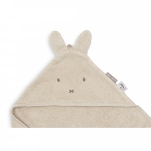 Cape de bain bébé éponge 75x75 cm miffy warm sand Jollein