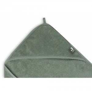 Cape de bain bébé éponge 75x75 cm ash green Jollein