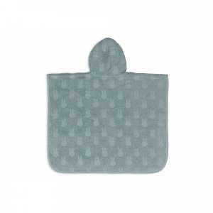 Poncho de bain éponge miffy jacquard sea green Jollein