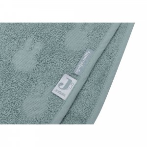 Poncho de bain éponge miffy jacquard sea green Jollein