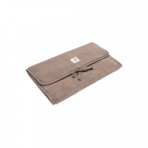 Tapis à langer nomade cloudy rib milky coffee Jollein