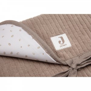 Tapis à langer nomade cloudy rib milky coffee Jollein