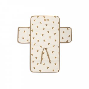 Tapis à langer nomade little waffle mini teddy bear Jollein