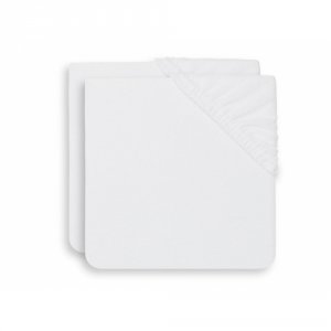 Lot de 2 housses matelas à langer éponge 50 x 70 cm white Jollein