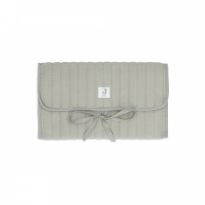 Tapis à langer nomade gaze de coton olive green Jollein