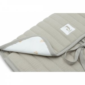 Tapis à langer nomade gaze de coton olive green Jollein
