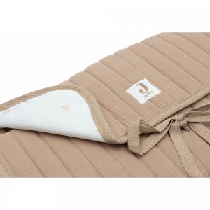 Tapis à langer nomade gaze de coton biscuit Jollein