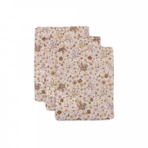 Lot de 3 gants de toilette gaze de coton flower fairies Jollein