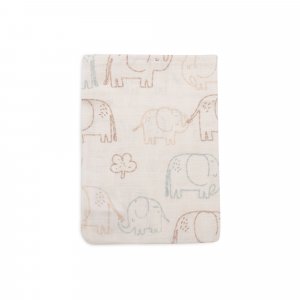 Lot de 3 gants de toilette gaze de coton elephant tales Jollein