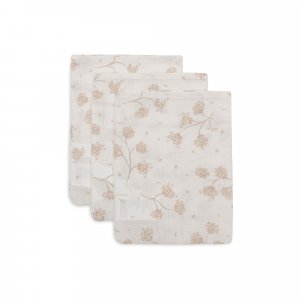Lot de 3 gants de toilette gaze de coton leafy dreams Jollein