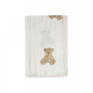 Lot de 3 gants de toilette gaze de coton teddy bear Jollein