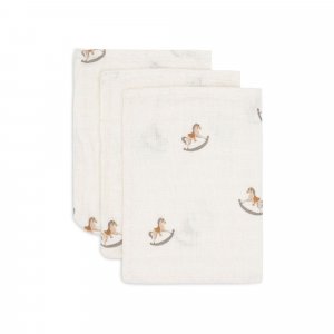 Lot de 3 gants de toilette gaze de coton nostalgic ride Jollein