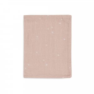 Lot de 3 gants de toilette gaze de coton twinkling wild rose Jollein