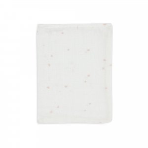 Lot de 3 gants de toilette gaze de coton twinkling wild rose Jollein