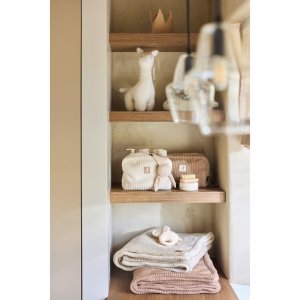 Trousse de toilette bébé cloudy rib oatmeal Jollein