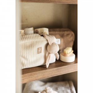 Trousse de toilette bébé cloudy rib oatmeal Jollein