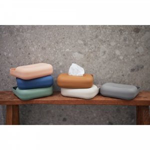 Boîte à lingettes silicone storm grey Jollein