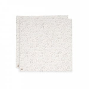 Lot de 2 langes gaze de coton 115 x 115 cm elephant tales Jollein