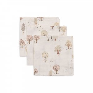 Lot de 3 serviettes gaze de coton Jollein
