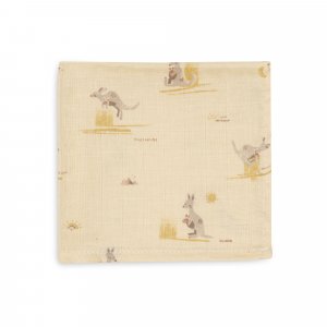 Lot de 3 langes en coton 31 x 31 cm kangaroots Jollein