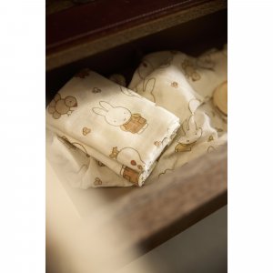 Lot de 3 langes gaze de coton 70 x 70 cm miffy family farm Jollein