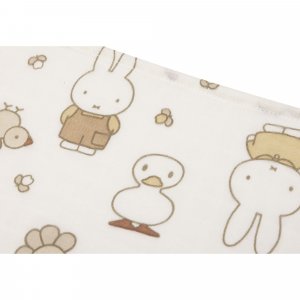 Lot de 3 langes gaze de coton 70 x 70 cm miffy family farm Jollein