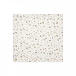 Lot de 2 langes gaze de coton 115x115 cm miffy family farm Jollein