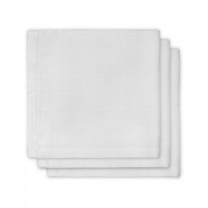 Lot de 3 langes gaze de coton blanc 31cm x 31cm Jollein