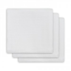 Lot de 3 langes coton hydrophile 70x70 cm white Jollein