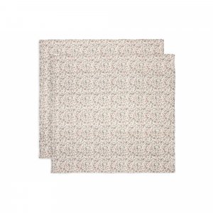 Lot de 2 langes gaze de coton 115 x 115 cm retro flowers Jollein