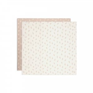 Lot de 2 langes gaze de coton 115 x 115 cm twig wild rose Jollein