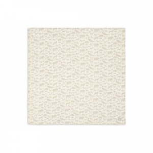 Lot de 2 langes gaze de coton 115 x 115 cm animals nougat Jollein