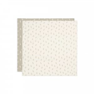 Lot de 2 langes gaze de coton 115 x 115 cm twig olive Jollein