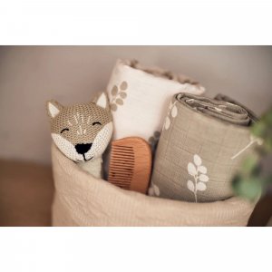 Lot de 2 langes gaze de coton 115 x 115 cm twig olive Jollein