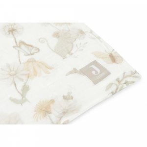 Lange gaze de coton large 115 x 115 cm dreamy mouse gots Jollein