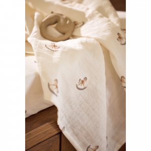 Lot de 2 langes gaze de coton 115 x 115 cm nostalgic ride Jollein