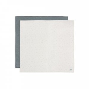 Lot de 2 langes gaze de coton 115 x 115 cm twinkling sea green Jollein