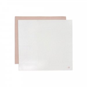 Lot de 2 langes gaze de coton 115 x 115 cm twinkling wild rose Jollein